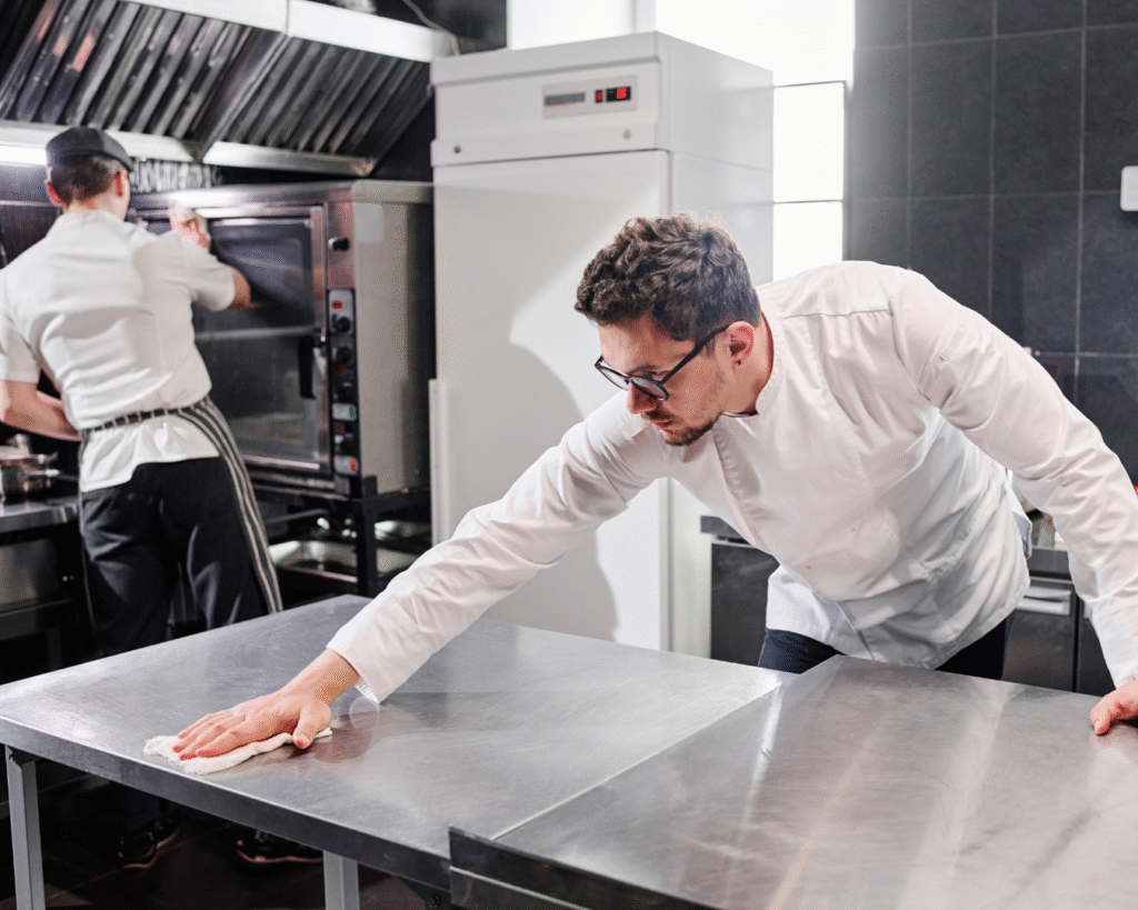 Establish a Daily Cleaning Routine for kitchen venzec